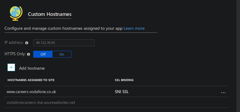 Azure Custom Domain